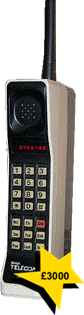 The Motorola 8000X cost £3000 when in launched in the UK in 1985 (authur:Redrum0486, modified by Retrowow, distributed under Creative Commons Attribution ShareAlike 3.0)