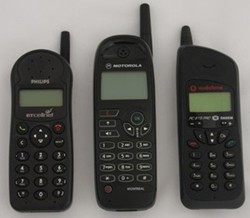 Philips C12 on Cellnet, Motorola C520 on One2One and Sagem 815 on Vodafone, sold from Sainsbury, Tesco or Asda in 1999